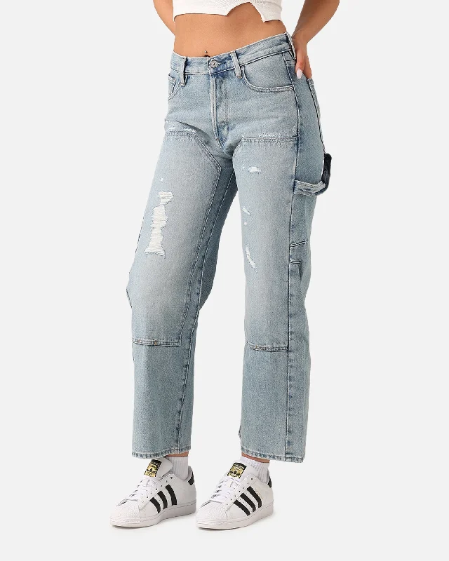 G-Star Women's Bowey 3D Carpenter Loose Jeans Sun Faded Fogbo