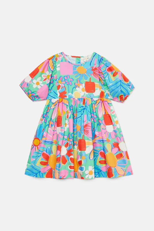 Flower Pots Kids Dress