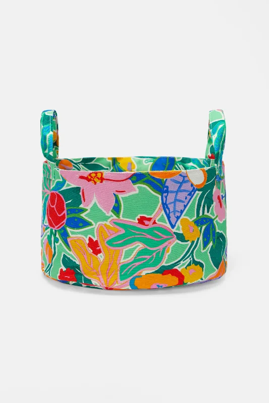 Floweret Handled Tub Lge