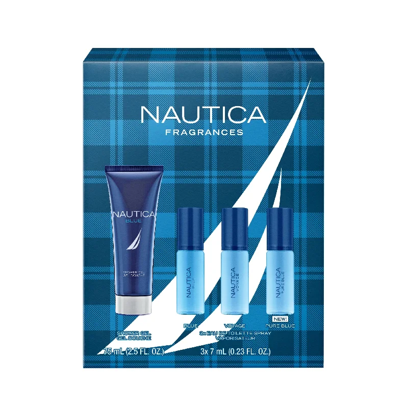 Nautica Mens Nautica Blue Fragrance 4-Piece Gift Set