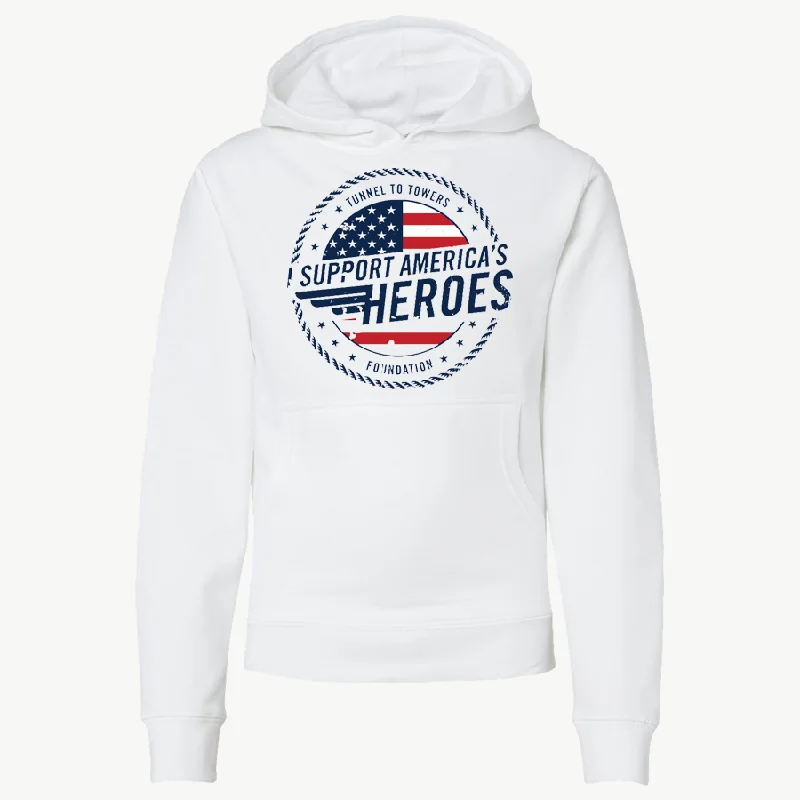 T2T Heroes Hoodie – YOUTH (White) - CLEARANCE