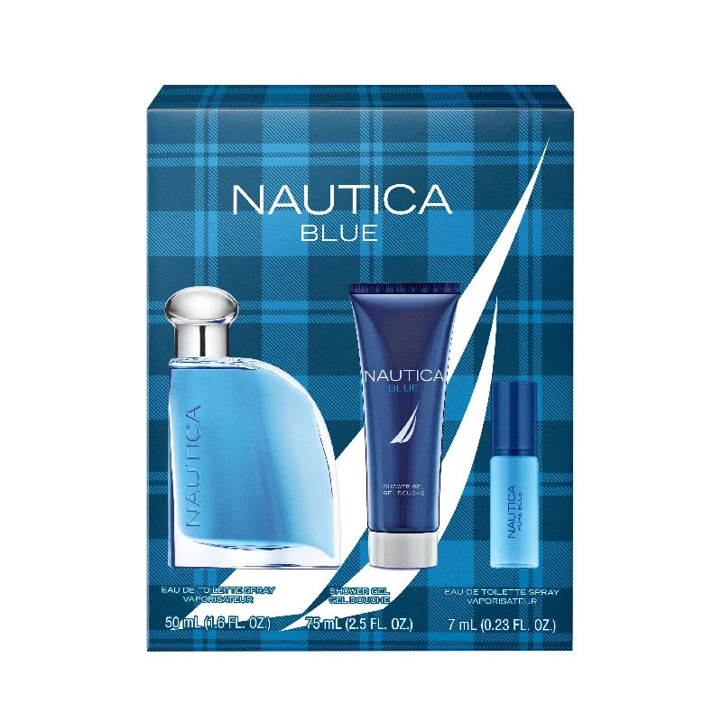 Nautica Mens Nautica Blue Fragrance 3-Piece Gift Set
