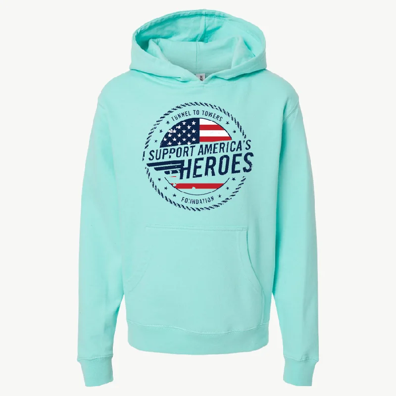 T2T Heroes Hoodie – YOUTH (Mint) - CLEARANCE