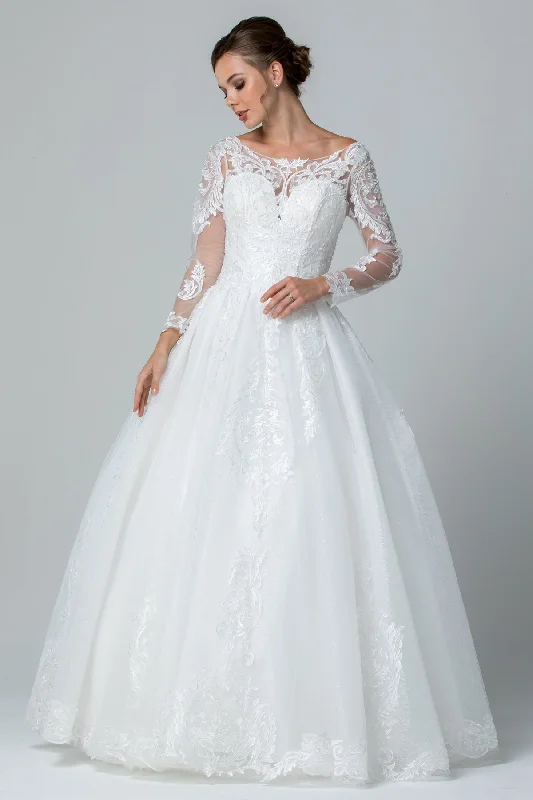 GPW148 Satin Lace Gown