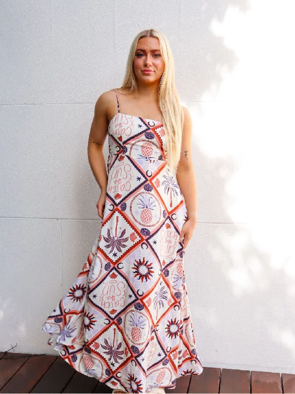 TROPIC TILE MAXI Date night maxi dresses