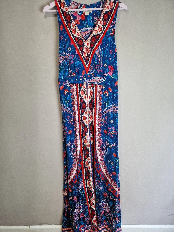 Monsoon scarf print jersey maxi dress - size 10 Best value maxi dresses