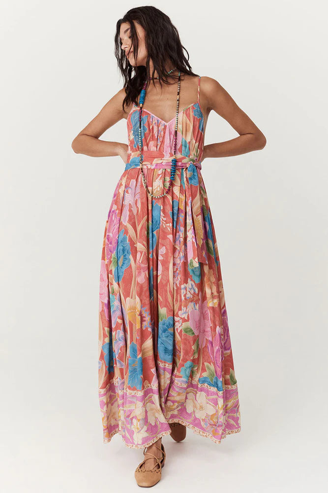 Spell Painters Garden Strappy Maxi Dress Knitted maxi dresses