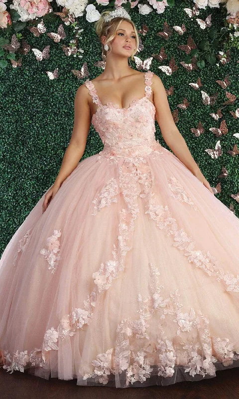 May Queen LK159 - Floral Appliqued Sweetheart Ballgown Best party dresses for curvy figures