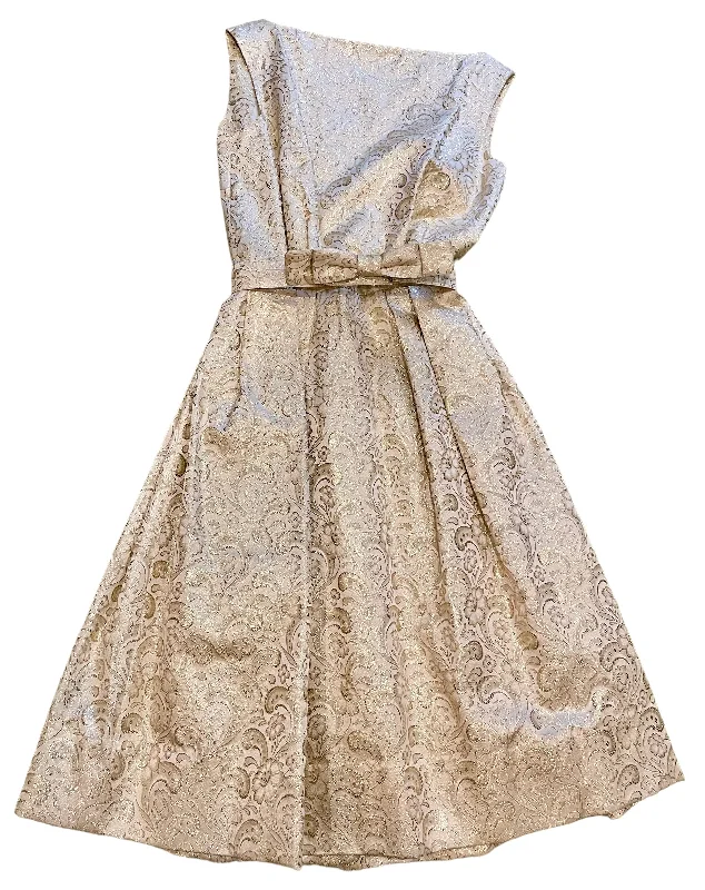 1950's Gold Dress Spring unclassified dresses