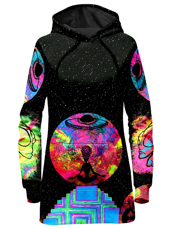 Alien Meditate Hoodie Dress Chic unclassified dresses