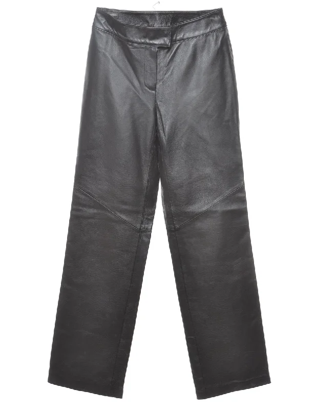 Black Leather Trousers - W26 L32 Sexy unclassified dresses