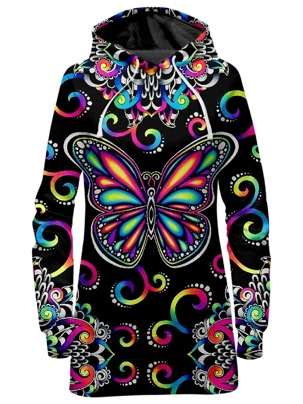 Butterfly Vibez Hoodie Dress Boho unclassified dresses