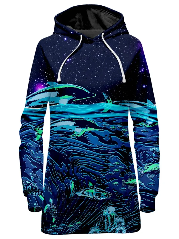 Celestial Seascape Hoodie Dress Petite unclassified dresses