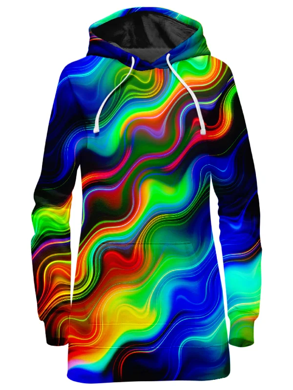 Color Wave Hoodie Dress Plus size unclassified dresses