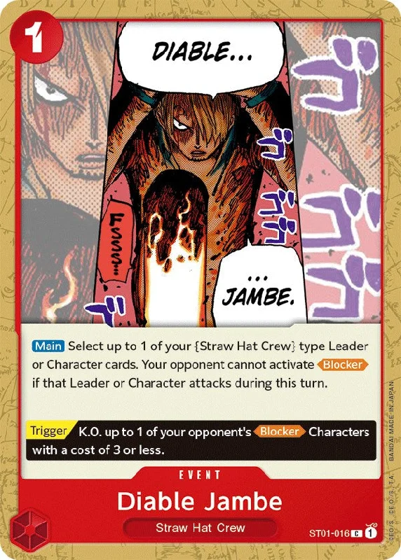 Diable Jambe [Starter Deck: Straw Hat Crew] Minimalist unclassified dresses