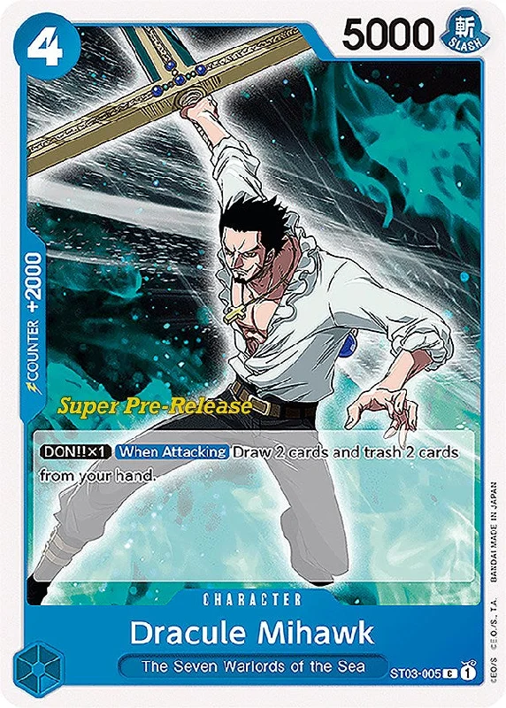 Dracule Mihawk [Super Pre-Release Starter Deck: The Seven Warlords of the Sea] Y2K unclassified dresses