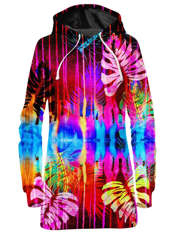 Fluorescent Jungle Hoodie Dress Fashionable unclassified dresses