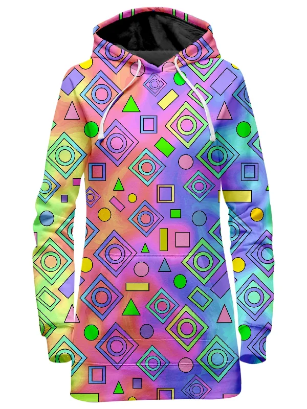 Free Spirit Geometric Hoodie Dress Printed unclassified dresses