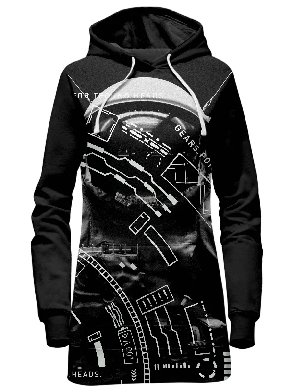 Gears For Techno Heads Hoodie Dress A-line unclassified dresses