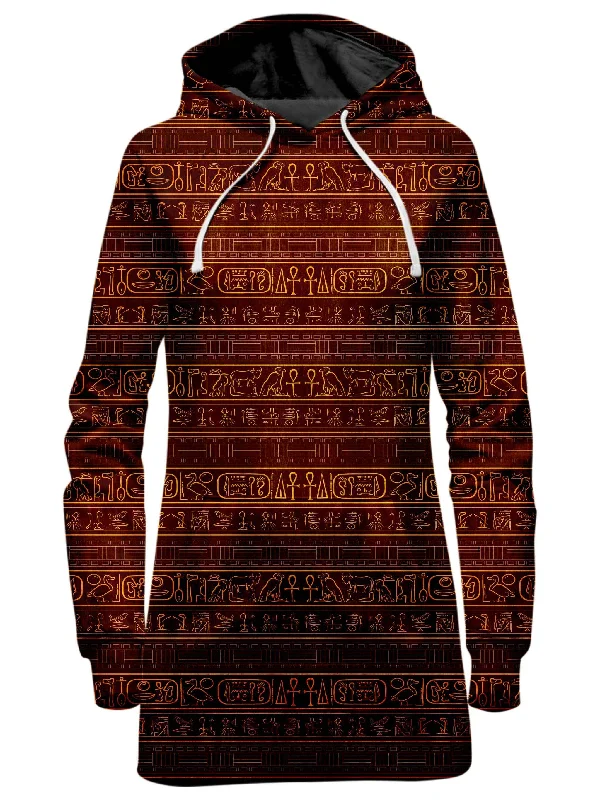 Glyphs Hoodie Dress Mesh unclassified dresses