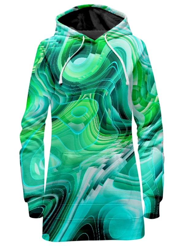 Green Schism Hoodie Dress Women's unclassified dresses