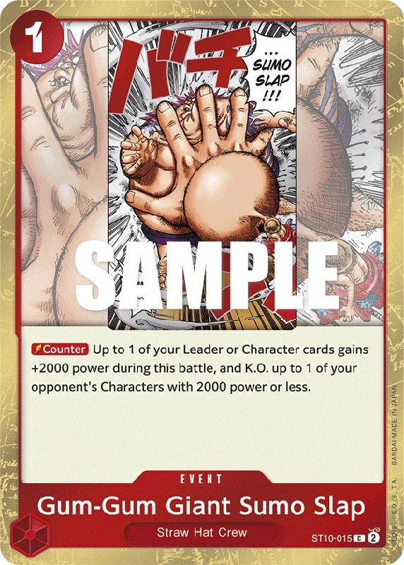 Gum-Gum Giant Sumo Slap [Ultimate Deck - The Three Captains] Trendy unclassified dresses