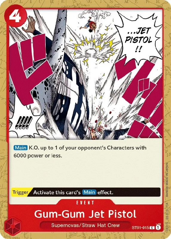 Gum-Gum Jet Pistol [Starter Deck: Straw Hat Crew] Monochrome unclassified dresses