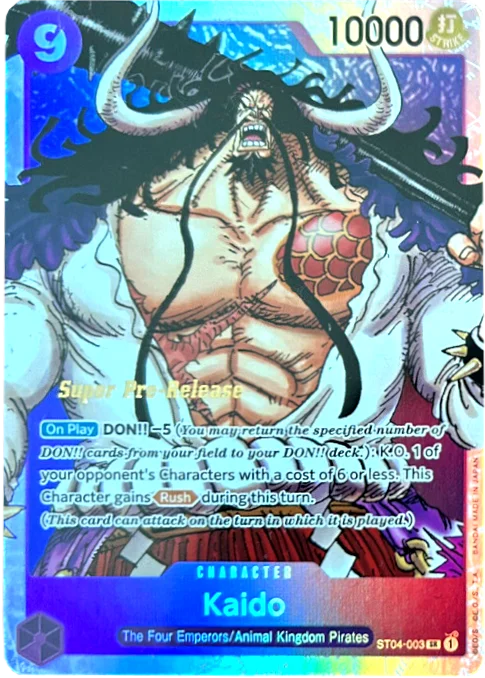 Kaido (001) [Super Pre-Release Starter Deck: Animal Kingdom Pirates] Elegant unclassified dresses