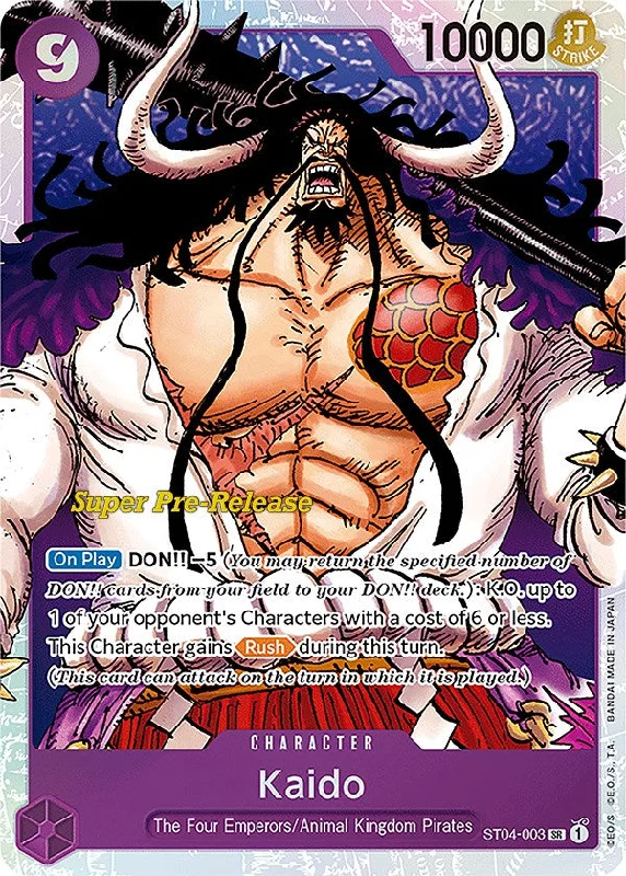 Kaido (003) [Super Pre-Release Starter Deck: Animal Kingdom Pirates] High-end unclassified dresses