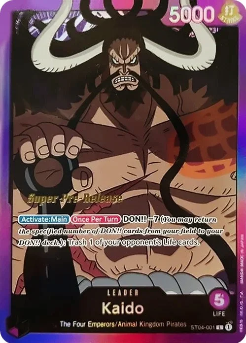 Kaido [Super Pre-Release Starter Deck: Animal Kingdom Pirates] Festival unclassified dresses