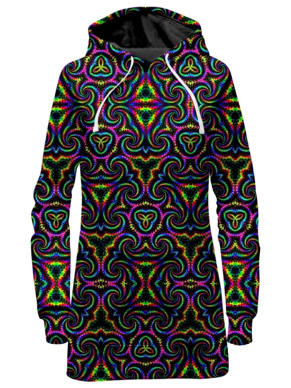 Kaleidoscope Flow Hoodie Dress Cotton unclassified dresses