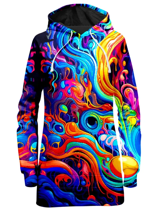 Kandi Swirl Hoodie Dress Designer unclassified dresses