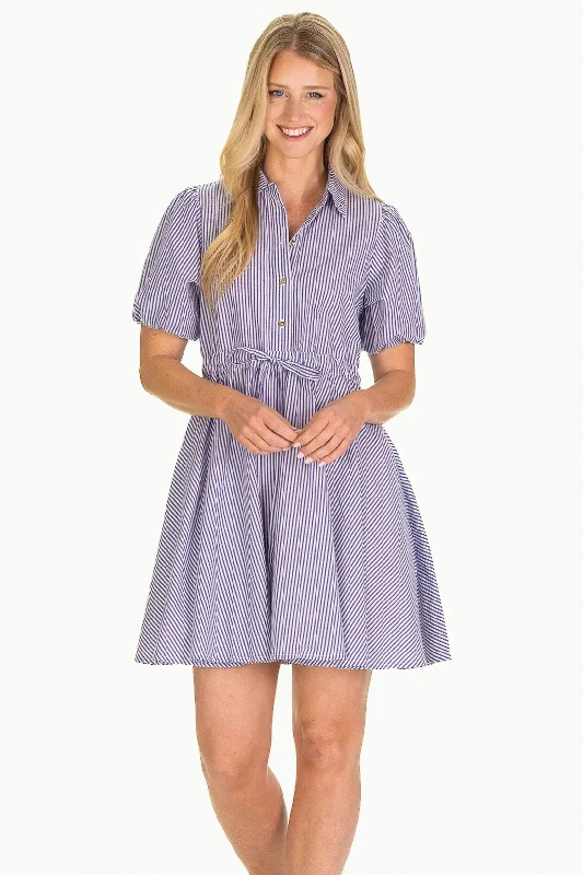 Kara Dress in Navy Stripe Casual chic unclassified dresses