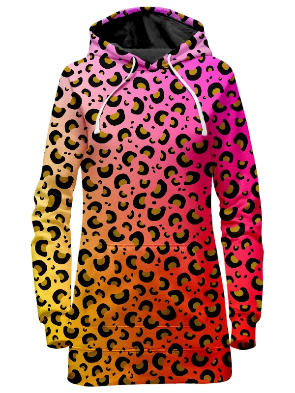 Leopard Spots Hoodie Dress Graduation unclassified dresses