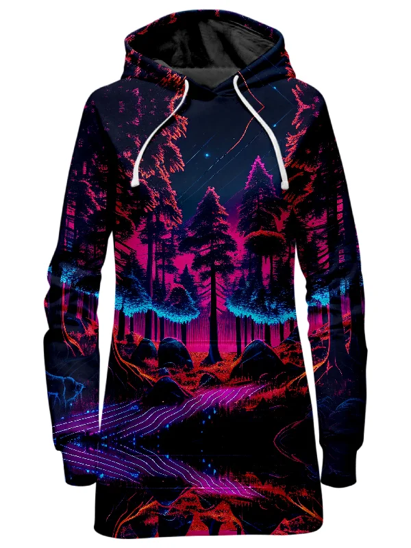 Neon Forest Hoodie Dress Bold pattern unclassified dresses