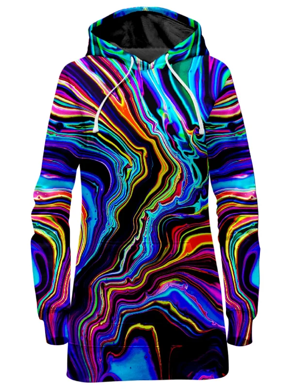 Neon Rift Hoodie Dress Dark color unclassified dresses