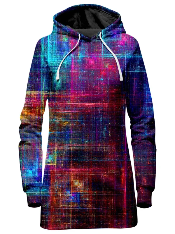 Psychedelic Matrix Rainbow Hoodie Dress Cocktail unclassified dresses