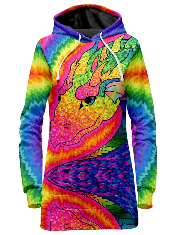 Rainbow Dragon Hoodie Dress Discounted unclassified dresses