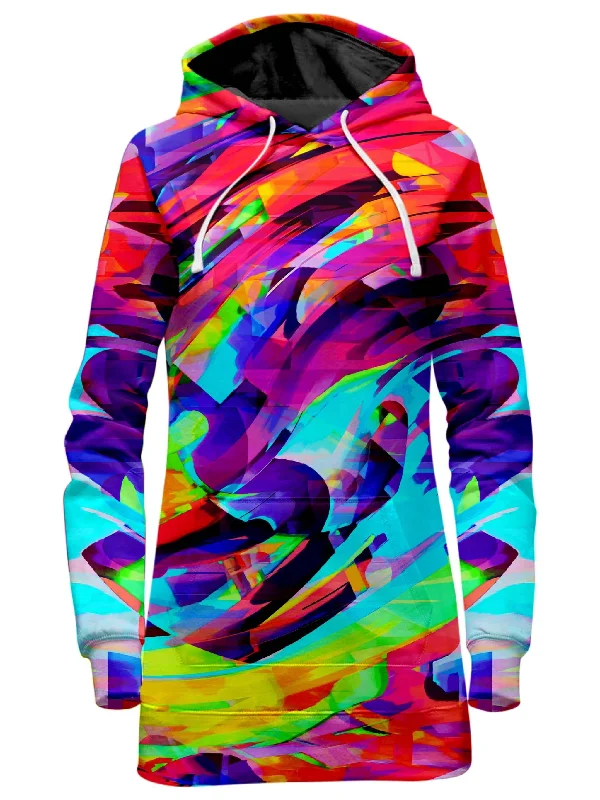 Rainbow Graffiti Explosion Hoodie Dress Gothic unclassified dresses