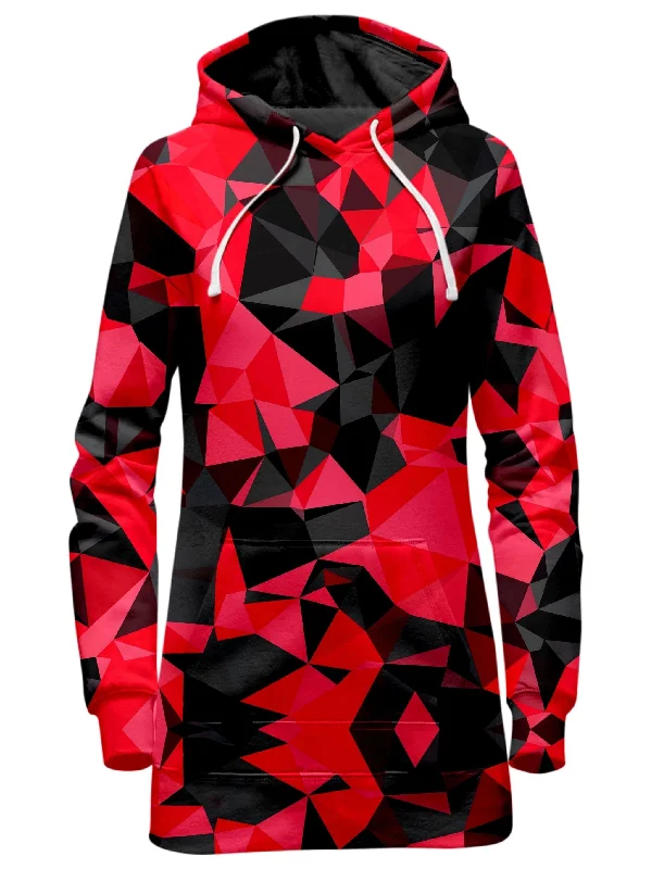 Red and Black Geo Hoodie Dress Formal unclassified dresses