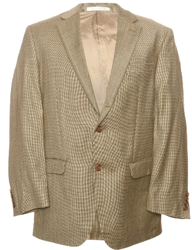 Single Breasted Light Brown Blazer - L Club unclassified dresses