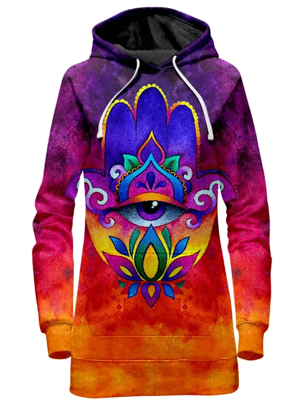 Sunset Hamsa Hoodie Dress Fall unclassified dresses