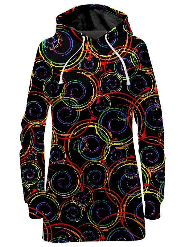 Swirl Abstract Hoodie Dress Soft fabric unclassified dresses