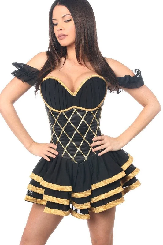 Top Drawer Steel Boned Egyptian Corseted Dress Striped unclassified dresses