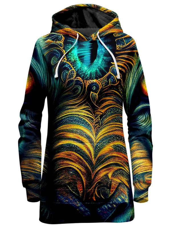 Tiger Eyes Psychedelic Hoodie Dress Spring unclassified dresses