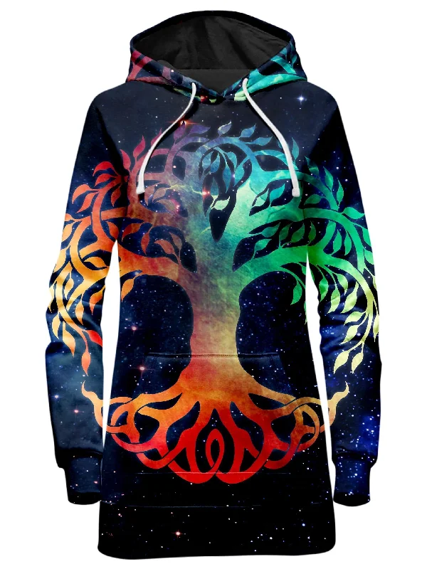 Tree of Life Hoodie Dress A-line unclassified dresses