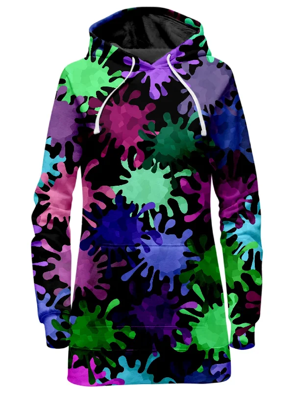 Tripadelic Splatter Hoodie Dress Trendy unclassified dresses