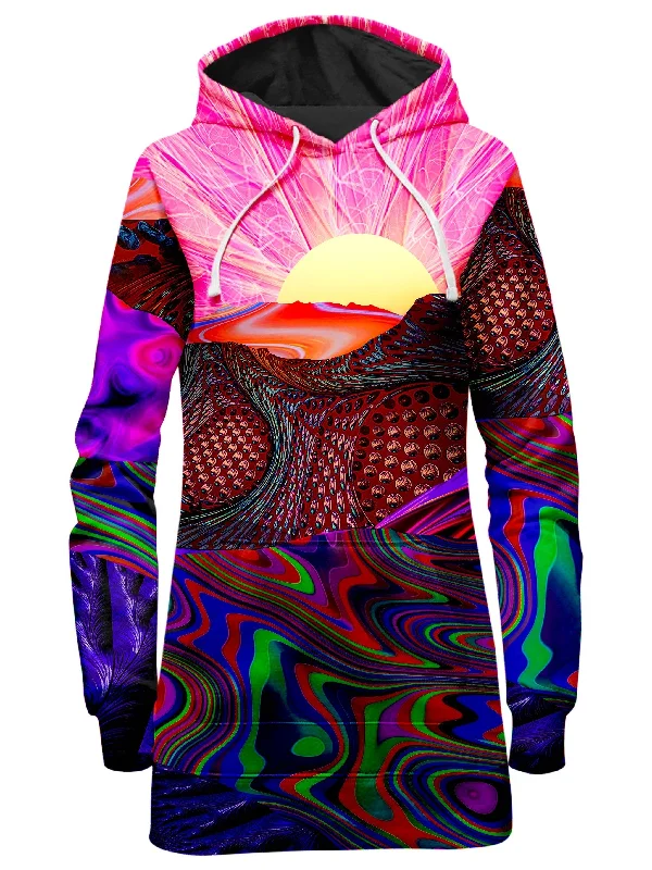 Trippy Trek Hoodie Dress Monochrome unclassified dresses