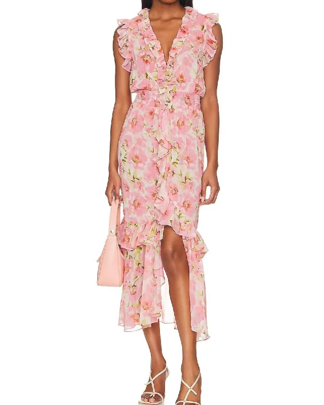 Kidada Dress In Blushing Floral | Blushing Floral Maxi floral dresses