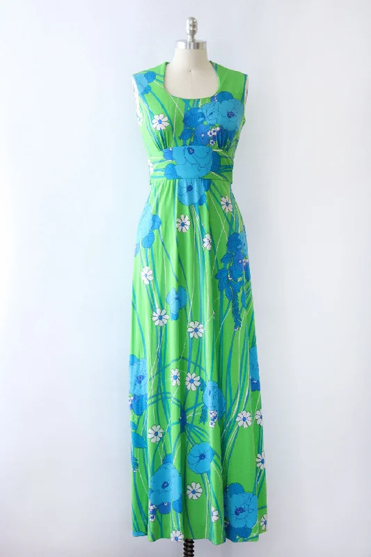 Electric Lime Pop Floral Maxi S Elegant Maxi Look